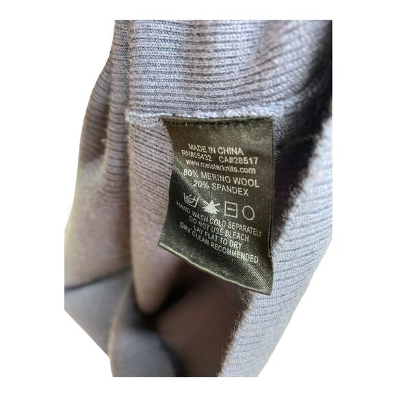 Meister Metro Collection Merino Wool Pullover Sweater Size Medium - Picture 7 of 8